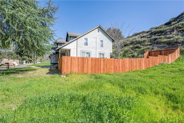 exterior space with fence