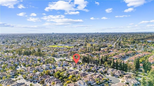 12475 Woodhall Way, Tustin, CA 92782 - aerial overview of property's location with nearby suburban area