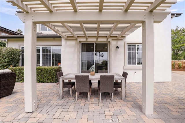 608 Chaparral Ct, Altadena, CA 91001 - view of patio / terrace with a pergola and outdoor dining space