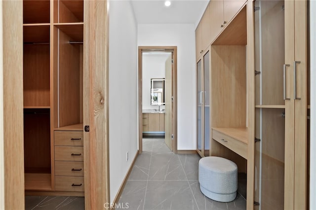 bathroom with baseboards