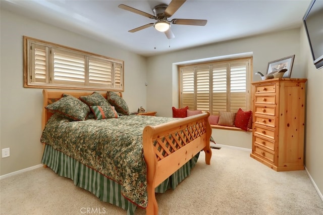 40957 Shandee Ln, Ahwahnee, CA 93601 - carpeted bedroom featuring baseboards and a ceiling fan