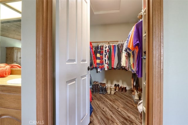 40957 Shandee Ln, Ahwahnee, CA 93601 - spacious closet with wood finished floors
