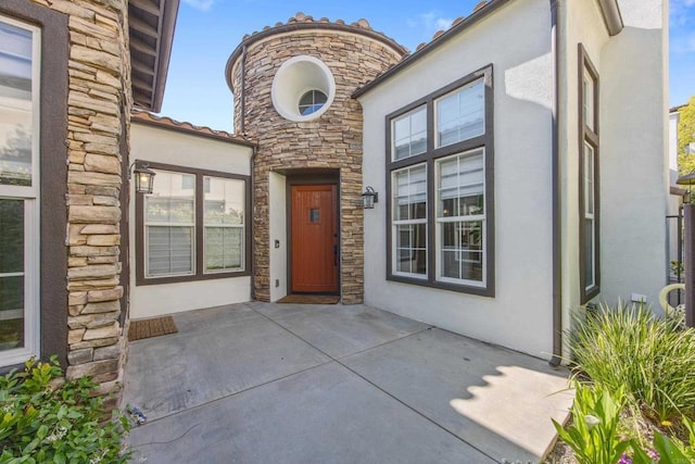 2463 Springbrook St, Thousand Oaks, CA 91362 - doorway to property with stone siding and stucco siding