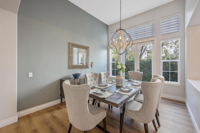 2463 Springbrook St, Thousand Oaks, CA 91362 - dining space with a chandelier and light wood-style flooring