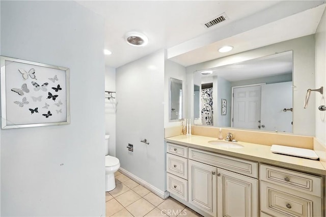2842 Pietro Dr, Hacienda Heights, CA 91745 - bathroom featuring vanity, tile patterned flooring, and recessed lighting