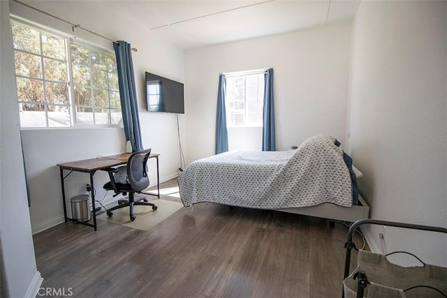 968 Calle Fresa, Nipomo, CA 93444 - bedroom featuring wood finished floors, baseboards, and an office area