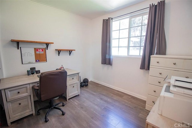 968 Calle Fresa, Nipomo, CA 93444 - office space with baseboards and wood finished floors