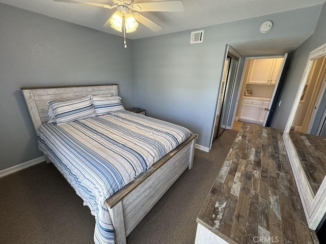 2244 Cannes Sq, Oxnard, CA 93035 - bedroom with baseboards, wood finished floors, and ceiling fan