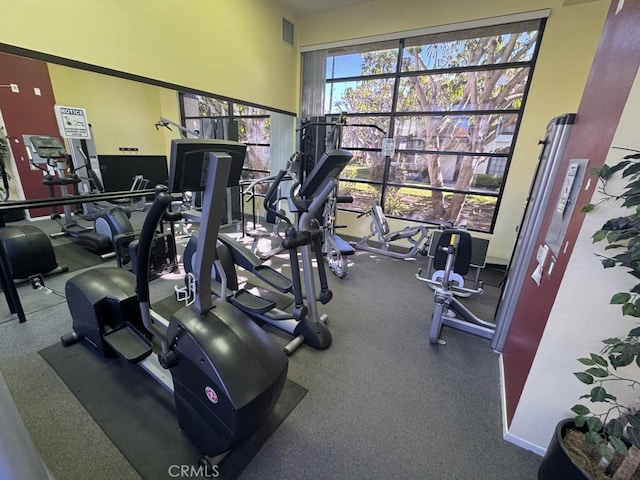 2244 Cannes Sq, Oxnard, CA 93035 - gym featuring a high ceiling