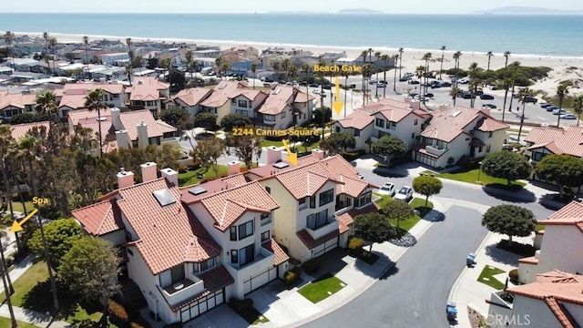 2244 Cannes Sq, Oxnard, CA 93035 - aerial perspective of suburban area with waterfront with a beach