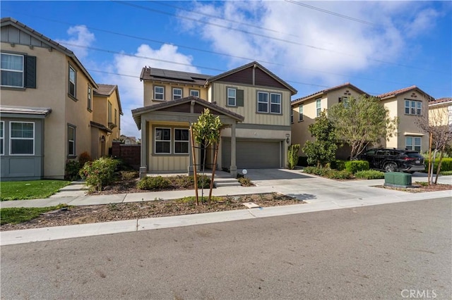 8794 Applewood St, Chino, CA 91708 - view of front facade featuring stucco siding, a garage, and concrete driveway