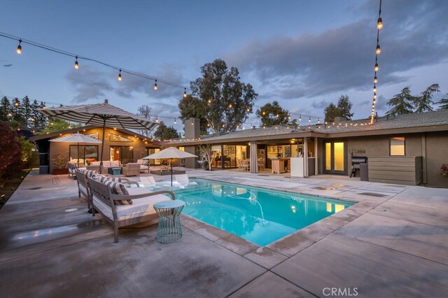 5385 N Van Ness Blvd, Fresno, CA 93711 - outdoor pool with an outdoor hangout area and a patio