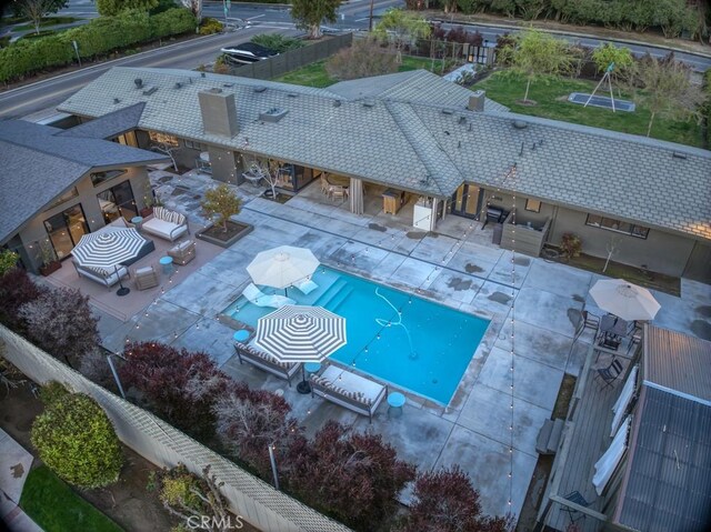 5385 N Van Ness Blvd, Fresno, CA 93711 - view of swimming pool featuring a patio area