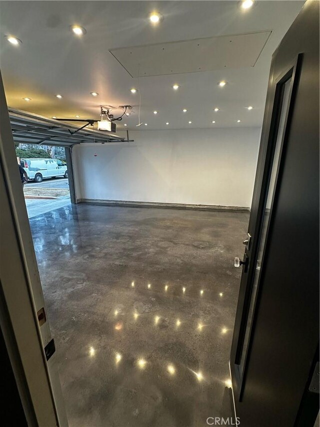 5385 N Van Ness Blvd, Fresno, CA 93711 - garage with recessed lighting and a garage door opener