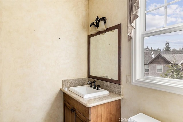 bathroom with vanity