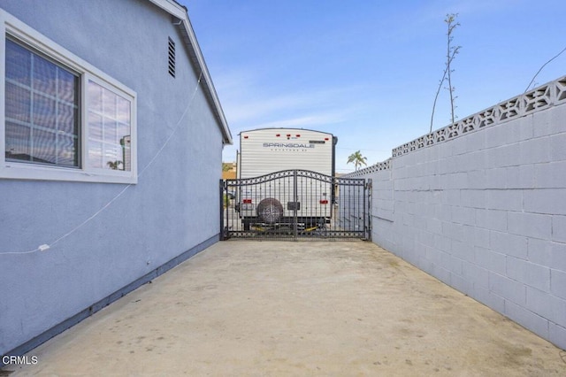 view of patio / terrace with fence