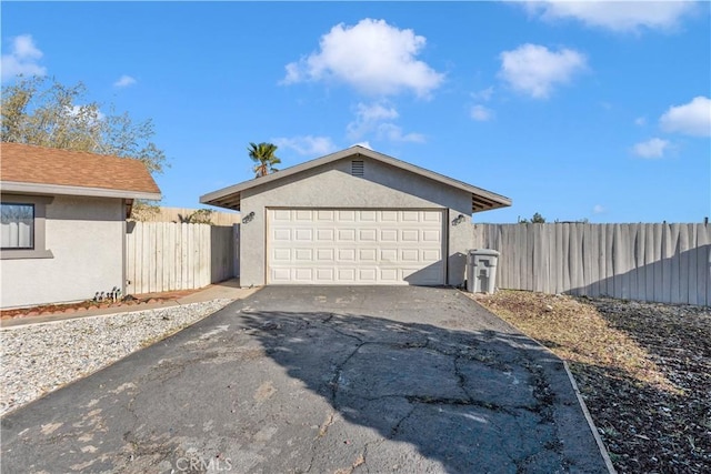 17908 Birch St, Hesperia, CA 92345 - garage featuring driveway and fence