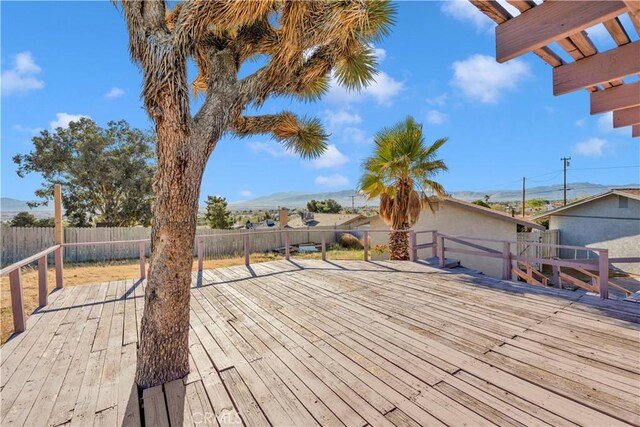17908 Birch St, Hesperia, CA 92345 - wooden terrace featuring fence