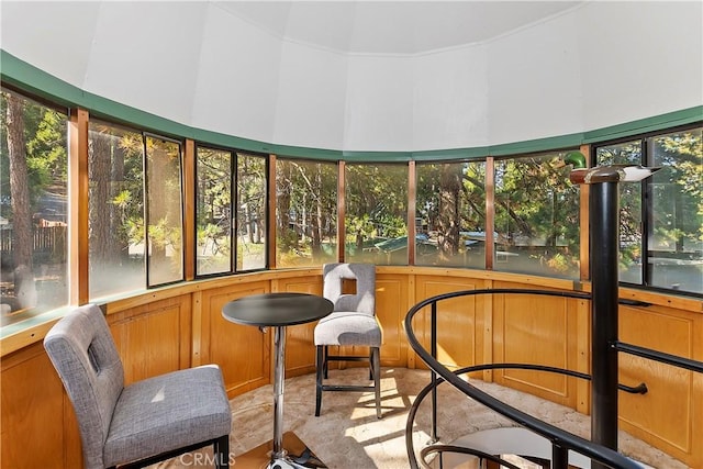 31867 Wagon Wheel Dr, Running Springs, CA 92382 - sunroom featuring a high ceiling