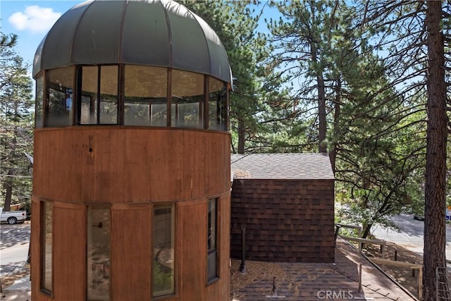 31867 Wagon Wheel Dr, Running Springs, CA 92382 - view of side of property featuring a shingled roof