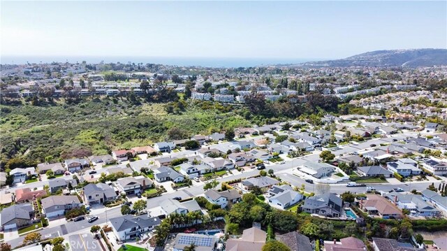 aerial view featuring a residential view