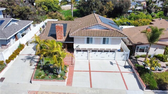 birds eye view of property