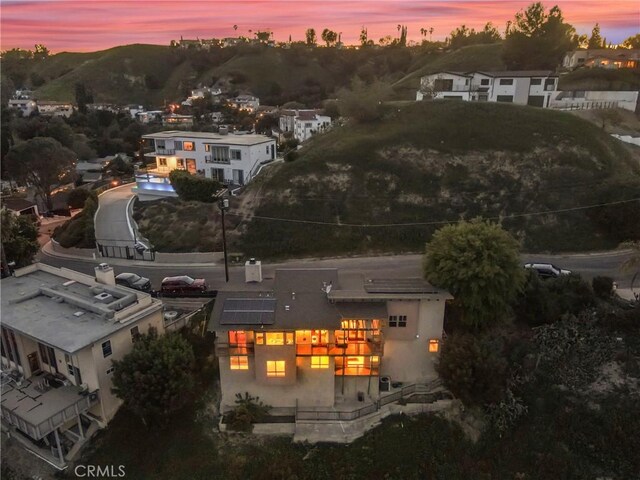 5084 Llano Dr, Woodland Hills, CA 91364 - view of aerial view at dusk