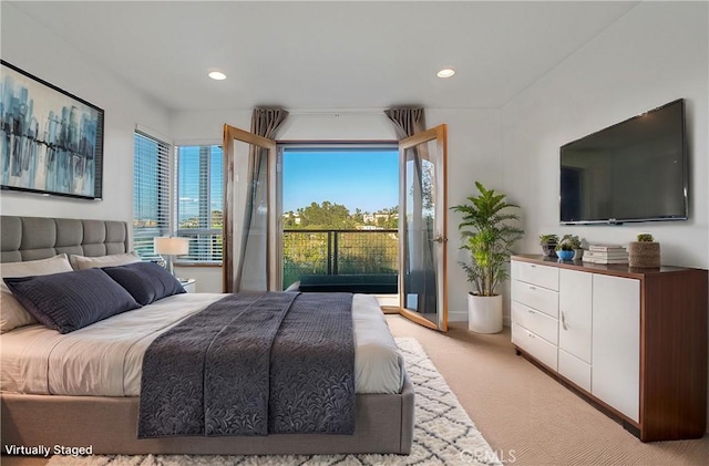 5084 Llano Dr, Woodland Hills, CA 91364 - bedroom with light colored carpet and recessed lighting