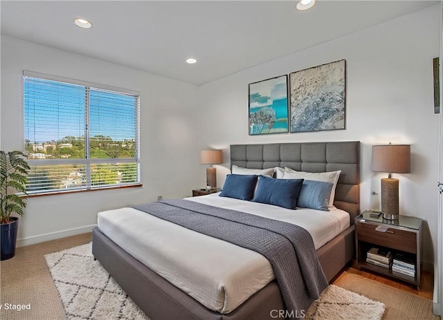 5084 Llano Dr, Woodland Hills, CA 91364 - bedroom featuring baseboards, recessed lighting, and carpet floors