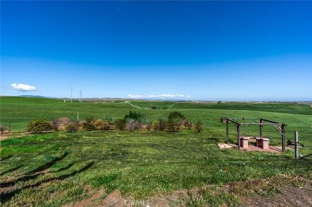 20711 Canyon Rd, Los Banos, CA 93635 - view of yard with a rural view