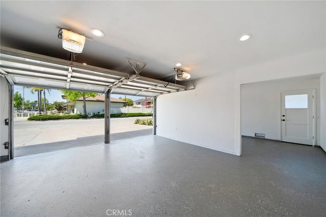 3130 E Craig Dr, Orange, CA 92869 - garage with a garage door opener and recessed lighting