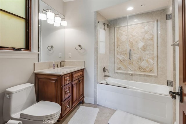 1217 Granvia Altamira, Palos Verdes Estates, CA 90274 - full bath with toilet, vanity, and enclosed tub / shower combo