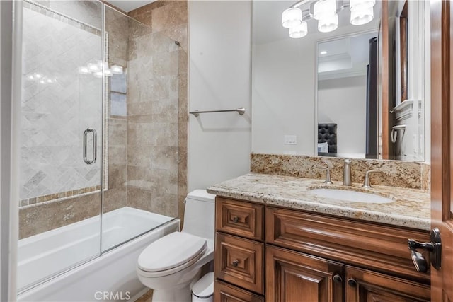 1217 Granvia Altamira, Palos Verdes Estates, CA 90274 - full bathroom featuring toilet, vanity, and combined bath / shower with glass door