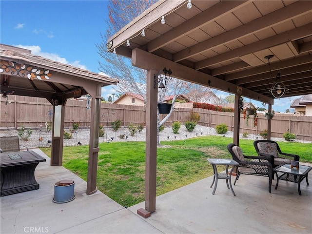 13250 Yellowstone Ave, Victorville, CA 92395 - view of patio featuring a fenced backyard