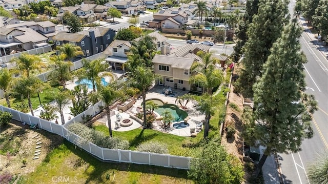 bird's eye view featuring a residential view