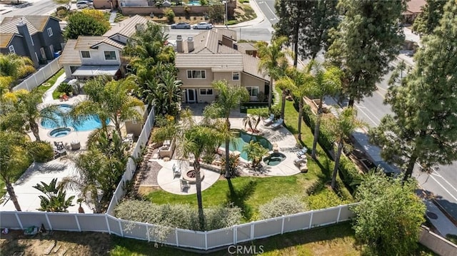 bird's eye view featuring a residential view