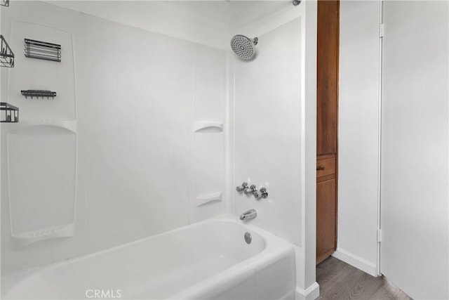 17637 Sultana St, Hesperia, CA 92345 - full bathroom with wood finished floors and  shower combination