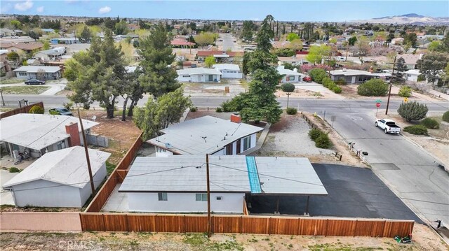 17637 Sultana St, Hesperia, CA 92345 - drone / aerial view featuring a mountain view and a residential view