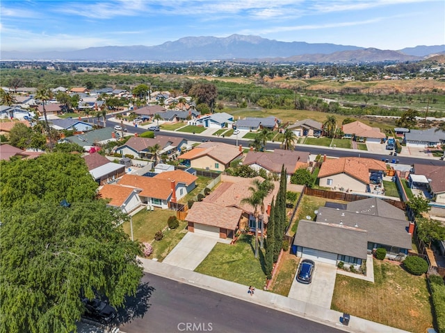 10069 Hershey Way, Riverside, CA 92503 - aerial perspective of suburban area featuring a mountain backdrop