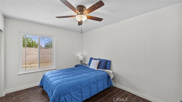 10069 Hershey Way, Riverside, CA 92503 - bedroom with wood finish floors and ceiling fan