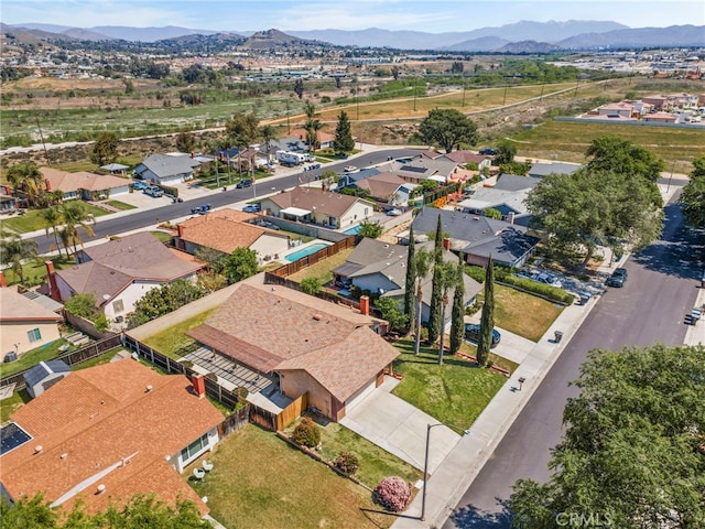 10069 Hershey Way, Riverside, CA 92503 - aerial view of residential area with a mountainous background