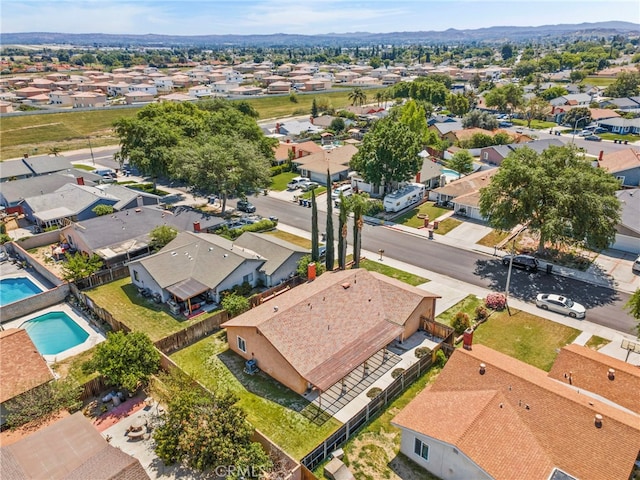 10069 Hershey Way, Riverside, CA 92503 - aerial perspective of suburban area with a pool