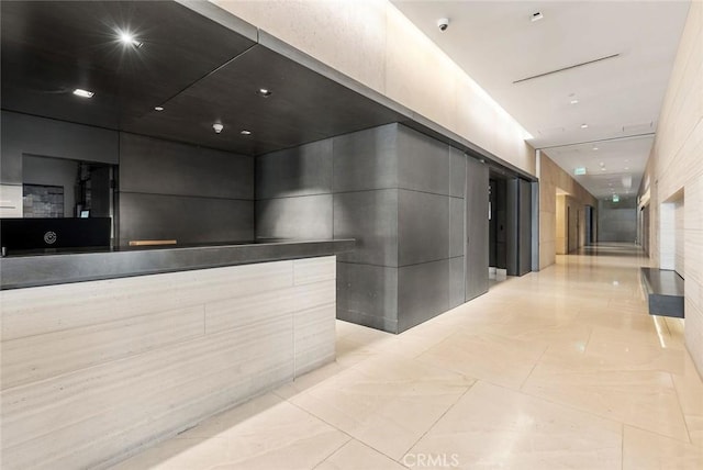 view of reception area