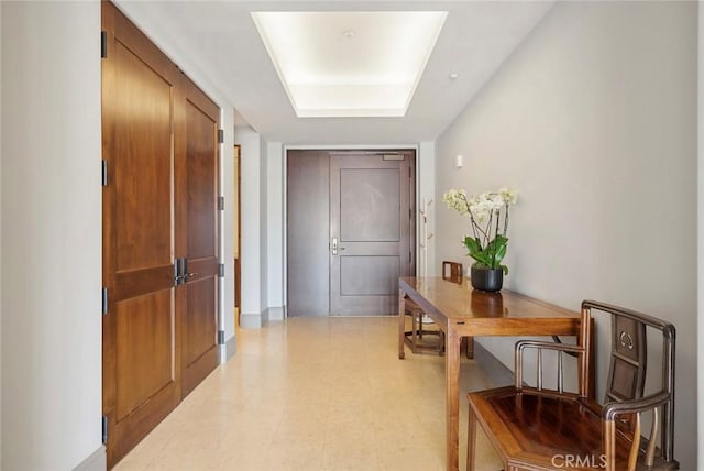 hall featuring tile patterned floors