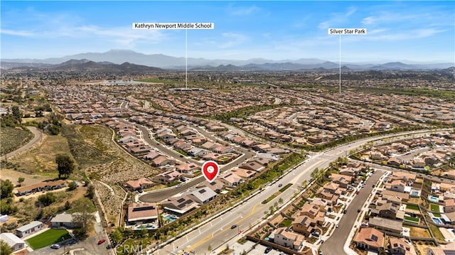 29391 Santa Ynez Cir, Menifee, CA 92584 - bird's eye view featuring a mountain view and a residential view