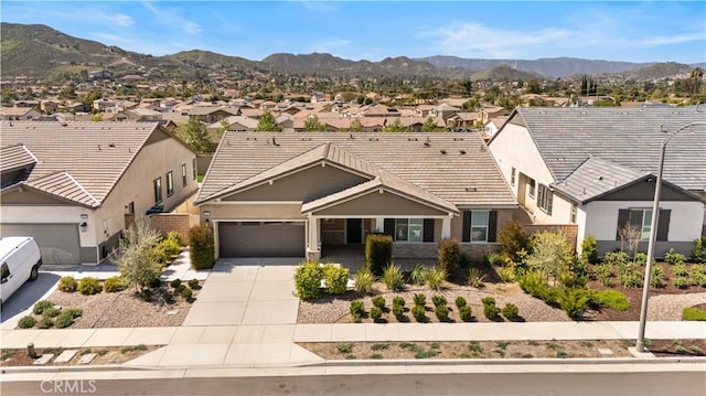 29391 Santa Ynez Cir, Menifee, CA 92584 - view of front of property with concrete driveway, a residential view, stucco siding, and a garage