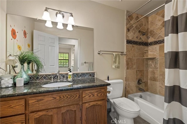 15 Quadra Ct, Chico, CA 95928 - bathroom featuring vanity, toilet, and shower / bath combo with shower curtain