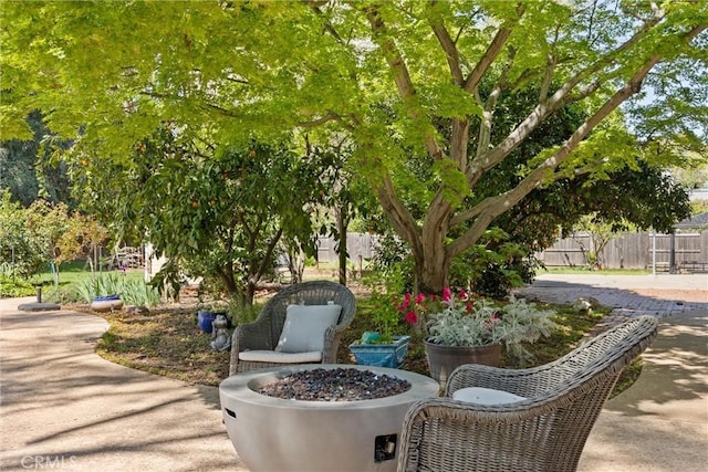 15 Quadra Ct, Chico, CA 95928 - view of patio featuring an outdoor fire pit