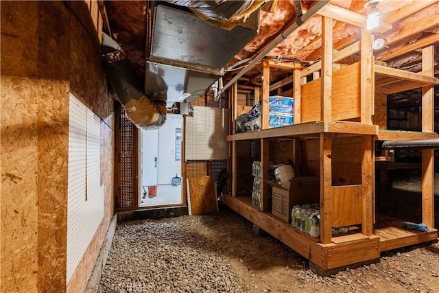 view of storage room