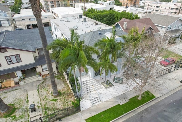 drone / aerial view featuring a residential view